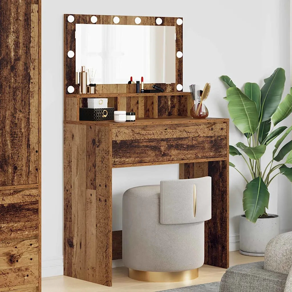 Tavoli da Trucco per Camera da Letto con cassetto Legno vecchio