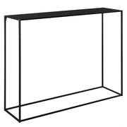 Tavolo consolle in metallo 92 x 115 x 32 cm nero opaco 03_0008565