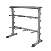 Supporto per bilanciere grigio a 7 tubi da 300 kg 02_0000730