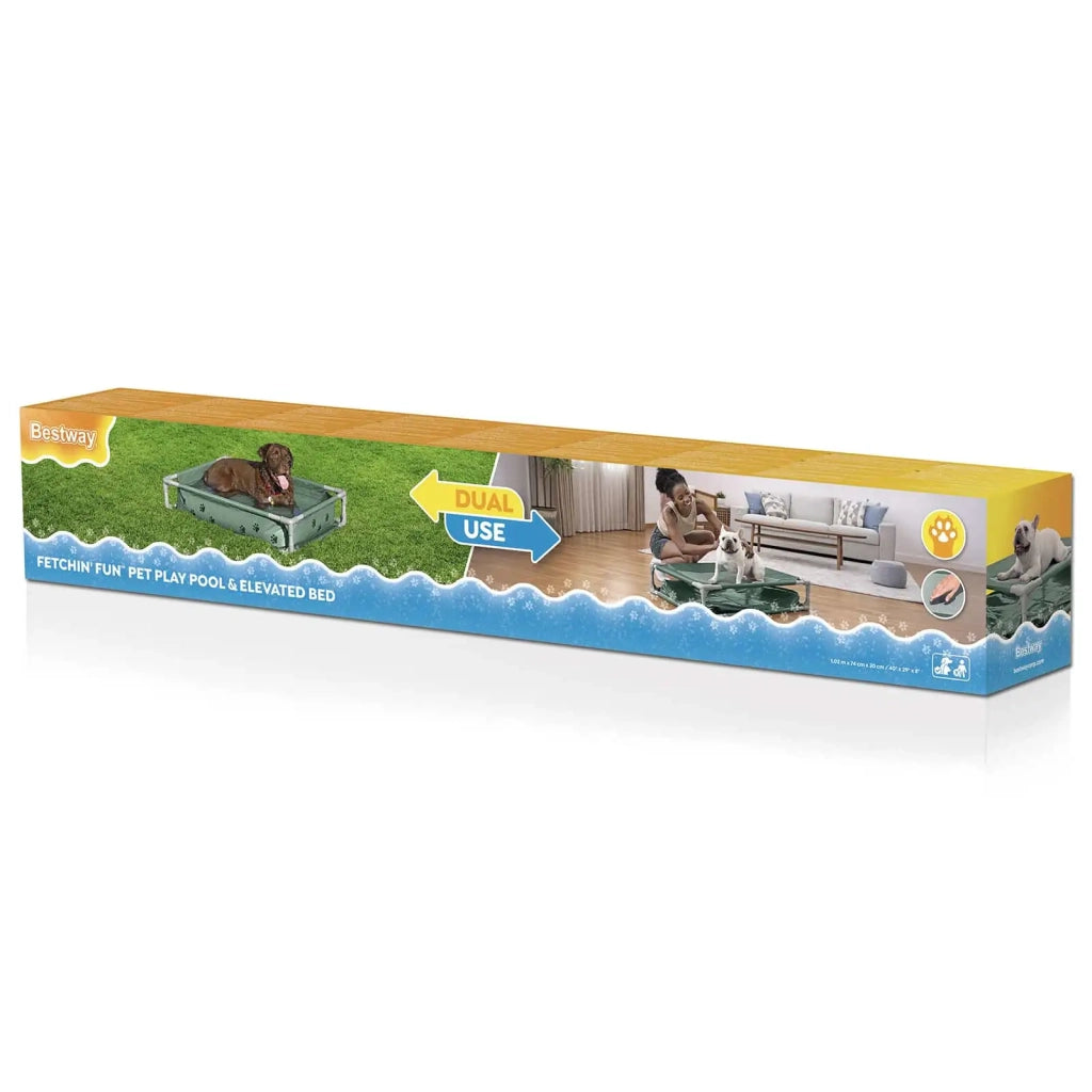 Bestway Piscina per giochi per animali domestici sopraelevata Verde 42035757