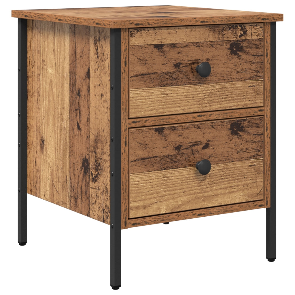 Comodino in Legno Invecchiato 40x42x50 cm Legno Ing.