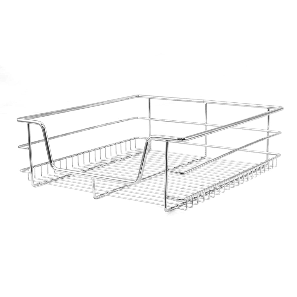 Tirare Fuori Cestini in Acciaio da Cucina Cestelli Organizzazione Credenza d a60cm