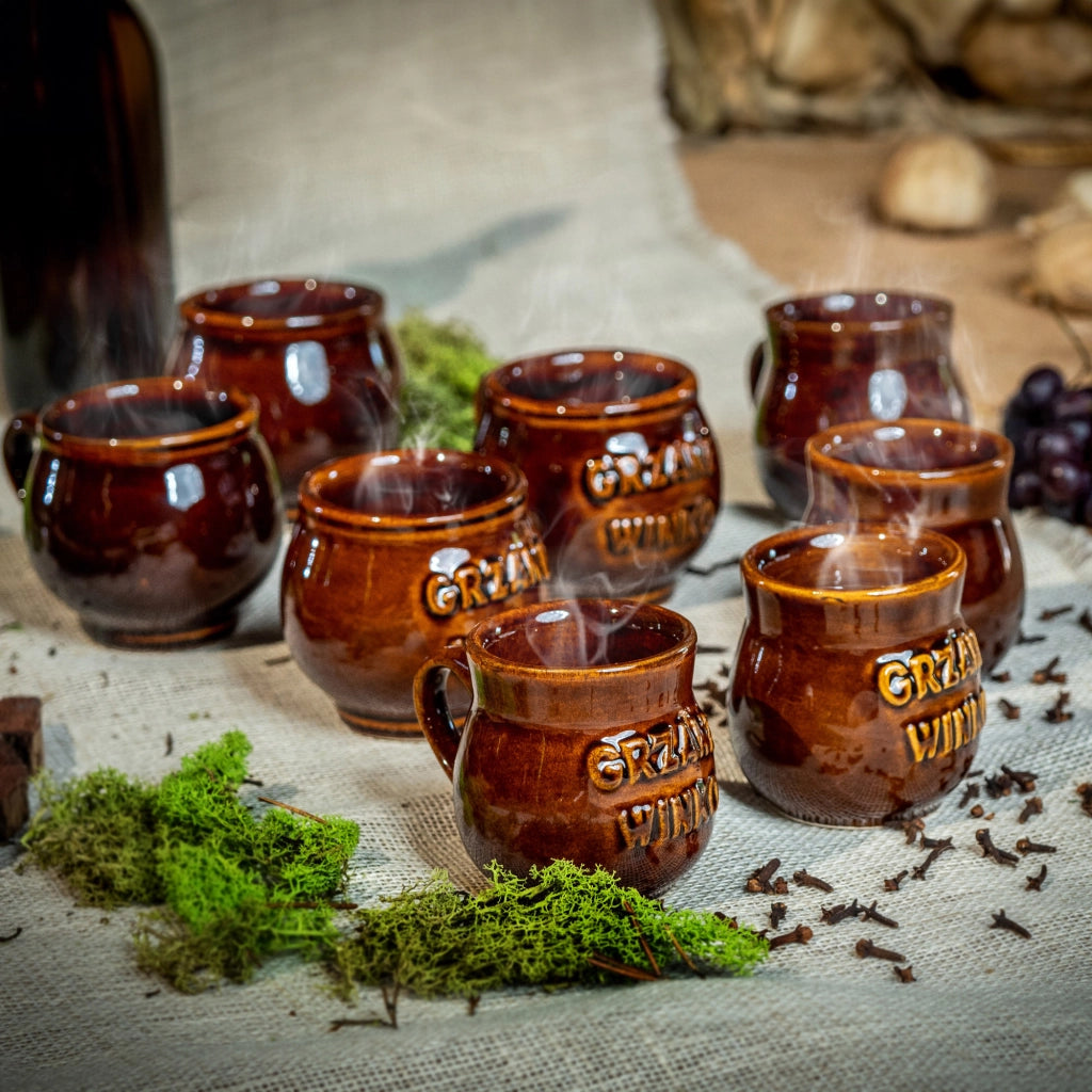 Tazza da vin brulé KADAX con manico, 300 ml, in gres.