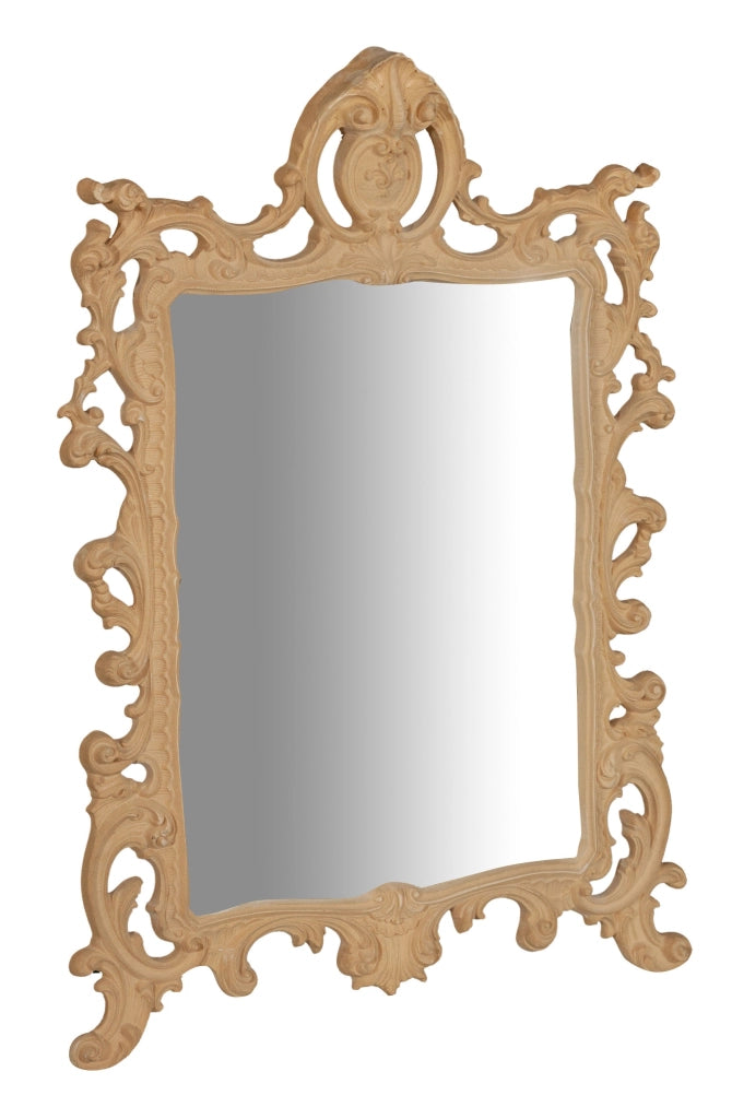 Biscottini SPECCHIERA DA PARETE IN LEGNO FINITURA GREZZA MADE IN ITALY
