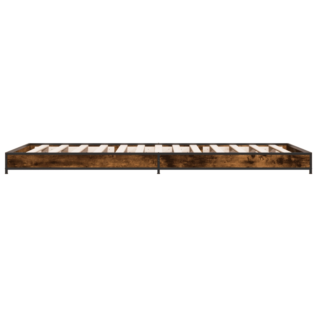 Giroletto Rovere Fumo 100x200 cm in Legno Multistrato e Metallo 845173