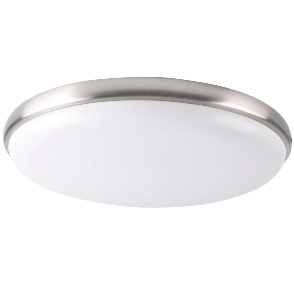 Plafoniera LED Polux Metis 38cm bianco/cromo 4000K 24W