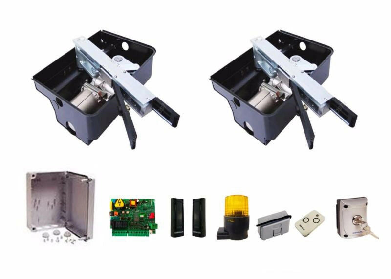Kit ROLLER completo di casse interrato 230V cancello battente 500 Kg GENIUS FAAC 770