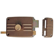 SERRATURA LEGNO APPLICARE 430 ISEO - C.TONDO FISSO M3+TIRANTE E.MM 60 SX- 2 pezzi