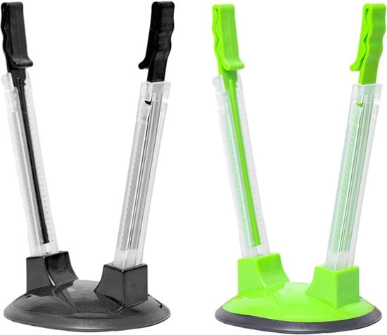 Set di 2 contenitori in plastica pieghevoli e ripiegabili - Set di 2 clip per borsa a manubrio con funzionalità fresca e confortevole.