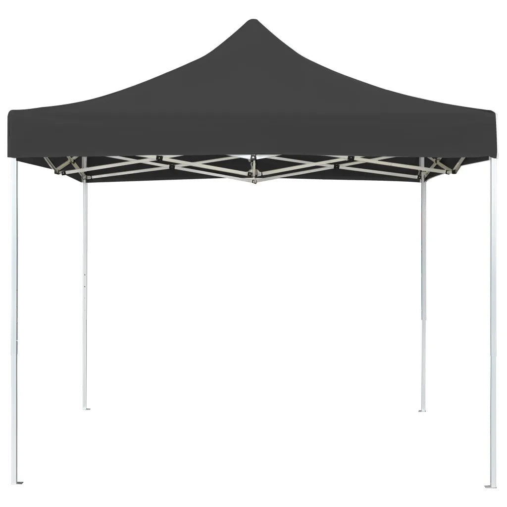Gazebo Professionale Pieghevole in Alluminio 3x3 m Antracite 45483