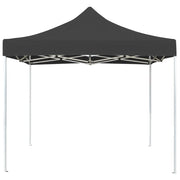 Gazebo Professionale Pieghevole in Alluminio 3x3 m Antracite 45483
