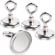 Kit di magneetti per cucina 36 mm, 4 pezzi di magneetti con uncini, forza di trazione 45 kg, magneetti neodymium con uncini, adatti per cucina, bagno, garage, ufficio