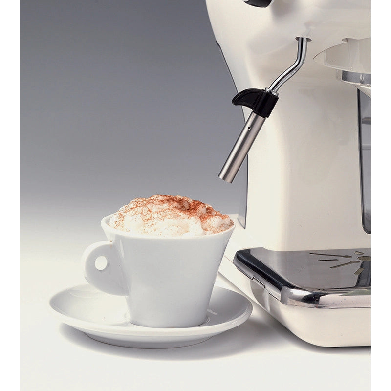Macchina da caffè espresso - Per polvere e cialde ESE - Filtro 1 e 2 tazze - Montalatte - 850W - Celeste