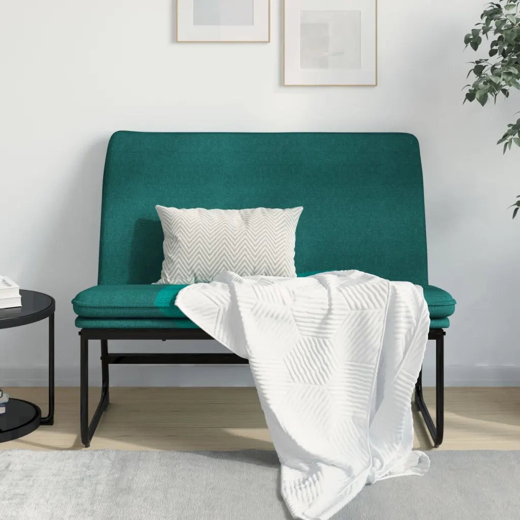 Panca Verde Scuro 100x75x76 cm in Tessuto 351325
