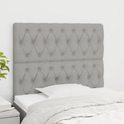 Testiera Grigio Chiaro 90x7x118/128 cm Tessuto 3116650