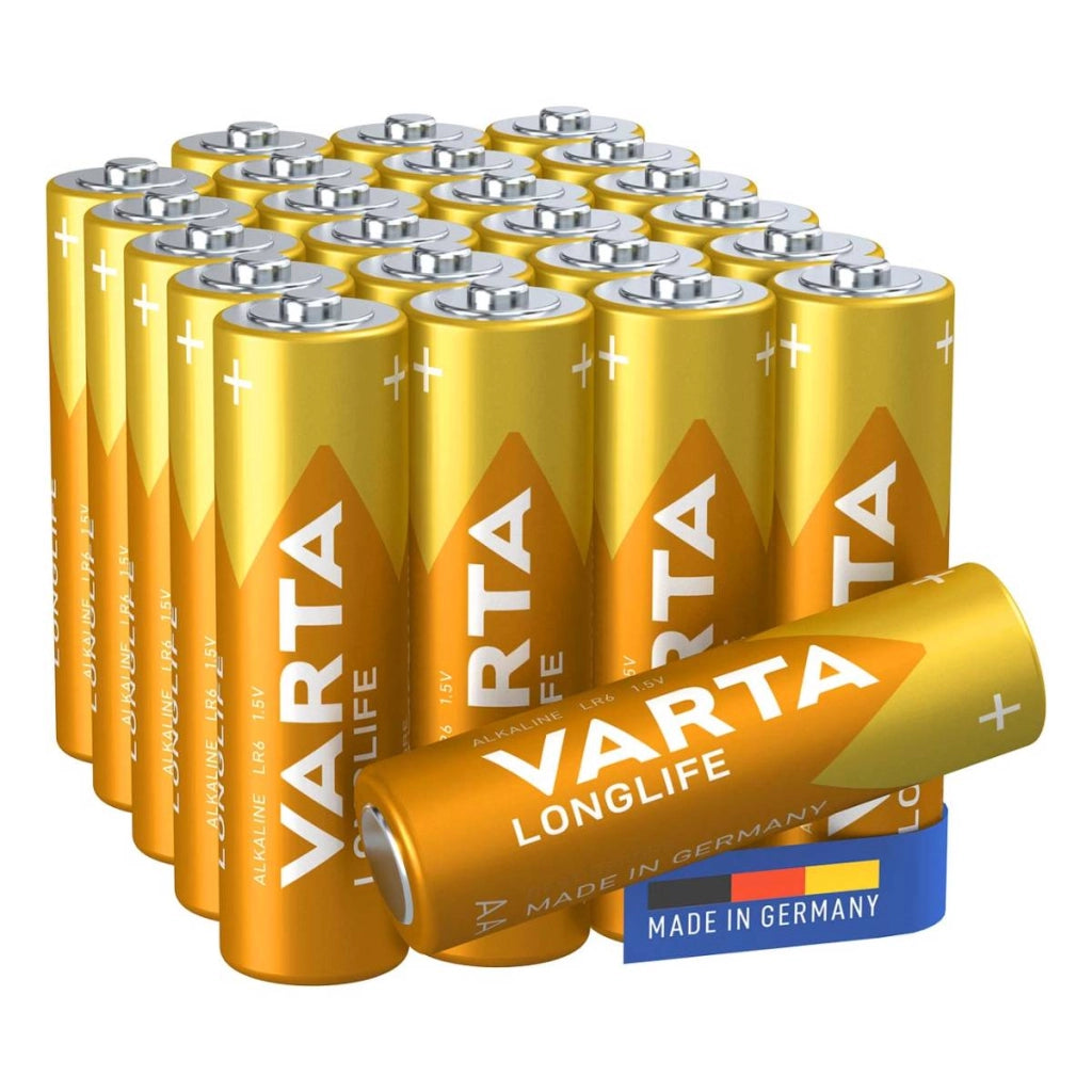 Batterie alcaline di ricambio AA Longlife 24 pezzi  Varta