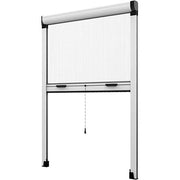 ZANZARIERA KIT FINESTRA EFFE  BIANCO RAL 9010 FIBRA VETRO/PVC CM 120 H.CM 170