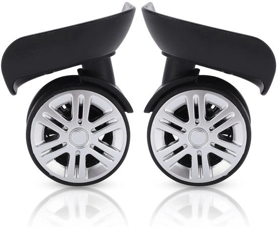 Ruote per Bagagli - Sostituzione per Ruote Zwenk - Idonee per Bagagli - Altezza 9.5cm - Diametro 6cm - Installazione Facile - Ruote per Bagagli