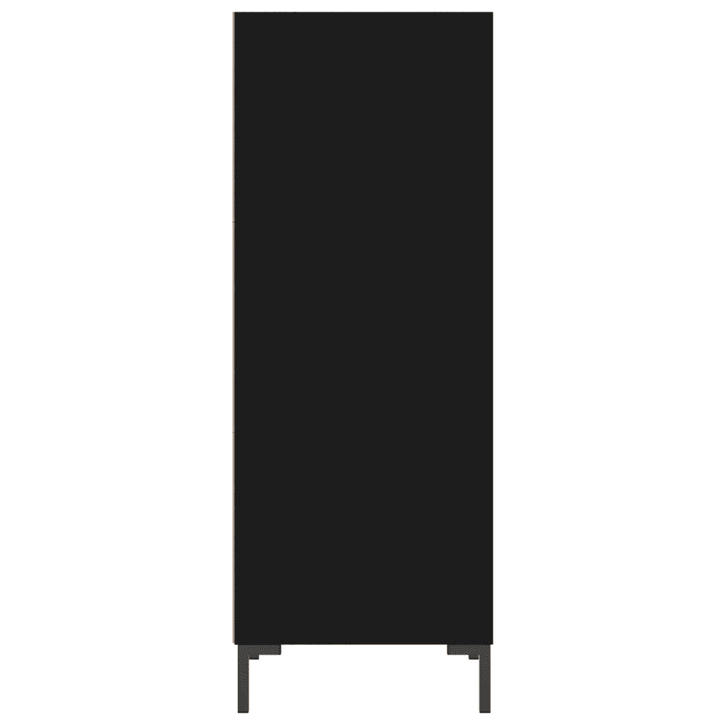Credenza Nera 34,5x32,5x90 cm in Legno Multistrato 828733