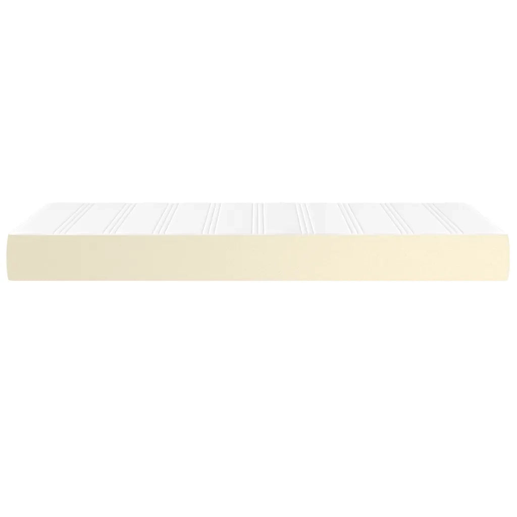 Materasso a Molle Insacchettate Rigidità Media Crema 90x200x20cm in Similpelle 347724