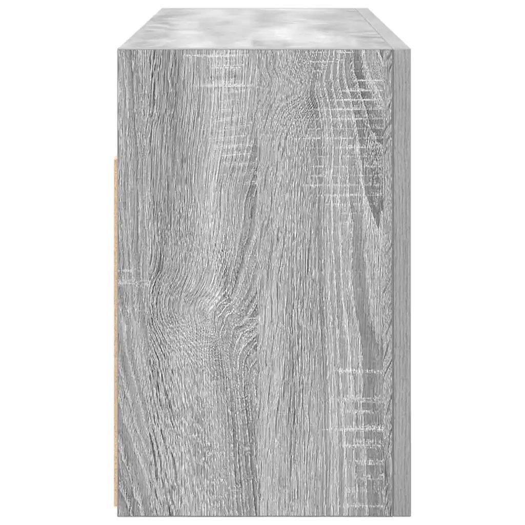 Mobile da Bagno Grigio Sonoma 80x25x40 cm in Truciolato