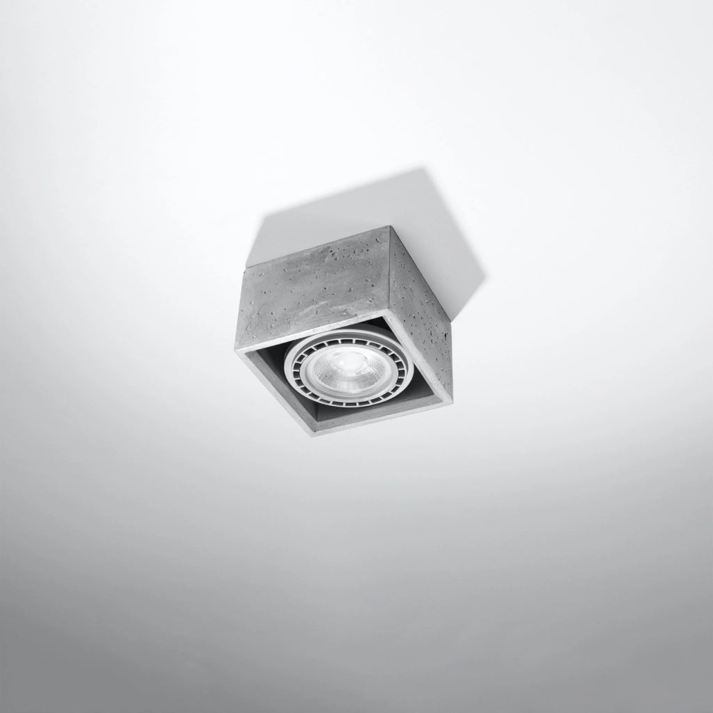 Plafoniera Pure Lume NUMERO 1 cemento grigio GU10