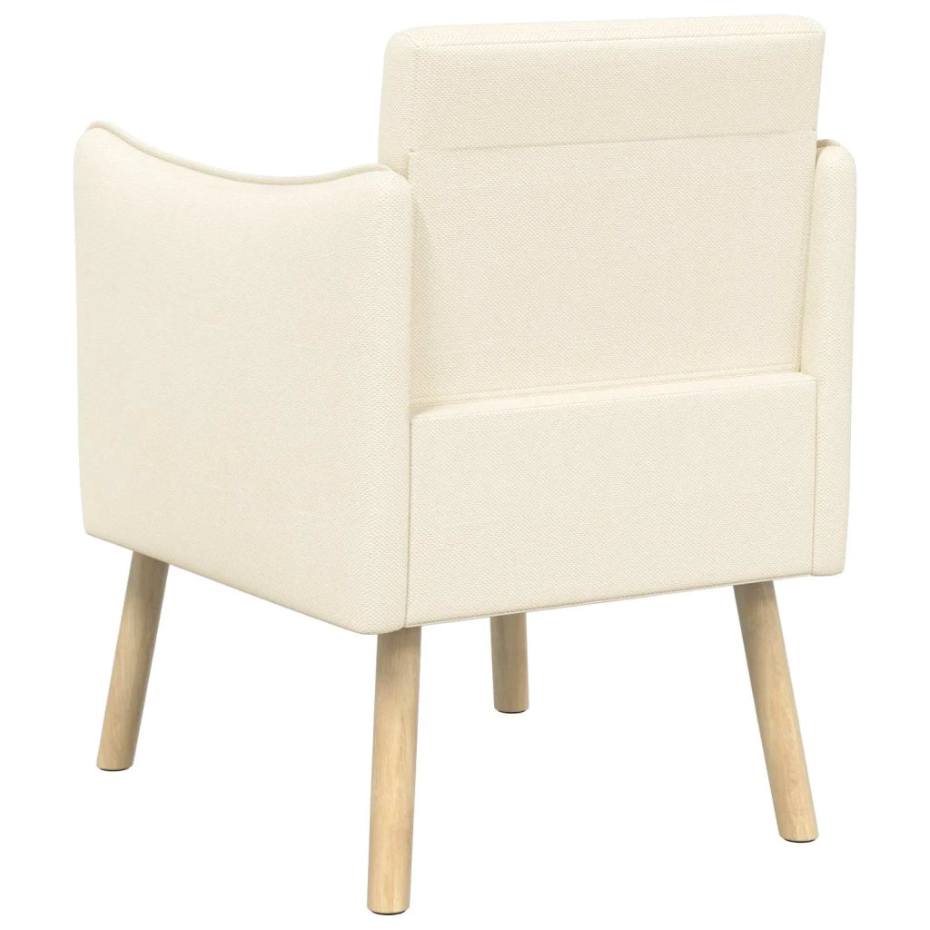 Sedia d'accento Crema Velluto a grana fine 42044842