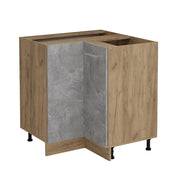 Mobile ad angolo cucina R-Line Calcestruzzo/Rovere dorato 75.6 cm senza piano di lavoro Vicco