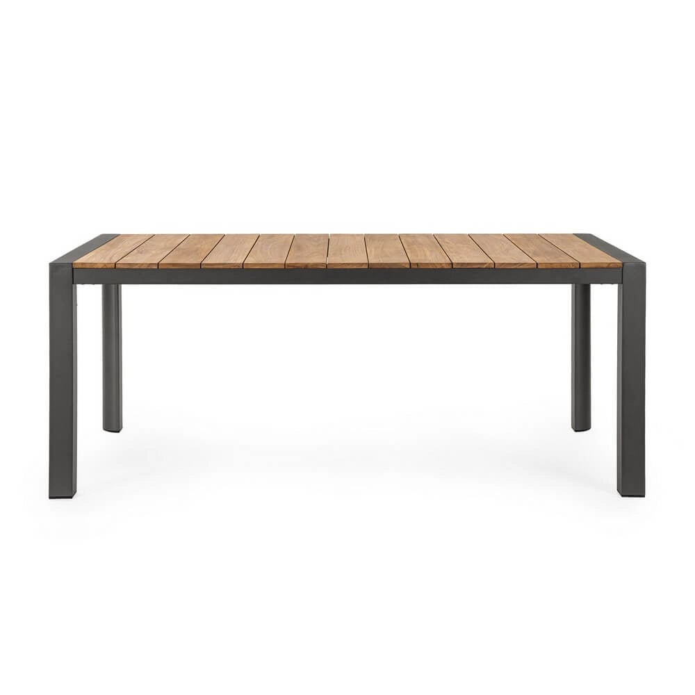 Tavolo da Giardino in Alluminio e Teak 180x90 cm - HIGHLANDER