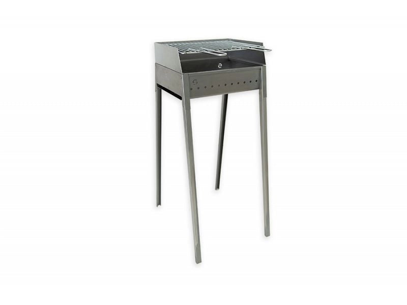 Barbecue a carbone Lisa Vesuvio 40x30 portatile in ferro laminato