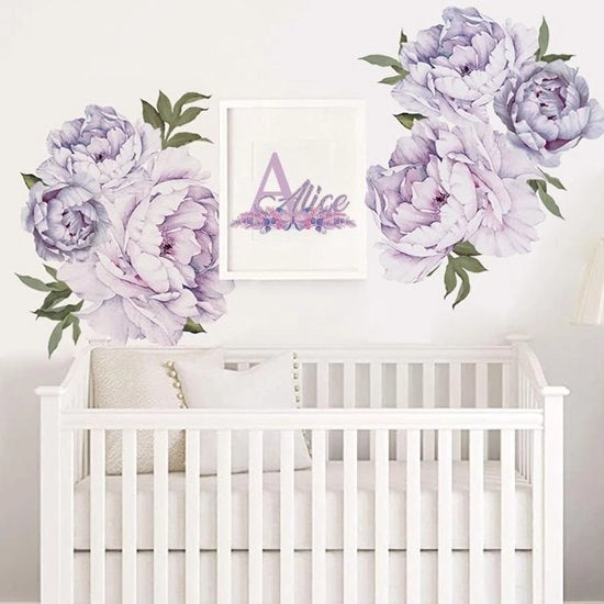 Decorazione per Parete a Fiori Boho - Sticker per Parete Camera da Letto - Decorazione per Parete Salotto - Adesivo Vinile Rimovibile - Sticker Decorativo - Adesivo Autoadesivo