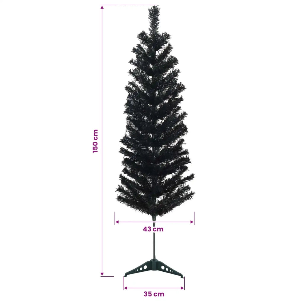 Albero di Natale Artificiale Sottile 150 cm 150 LED 3461116
