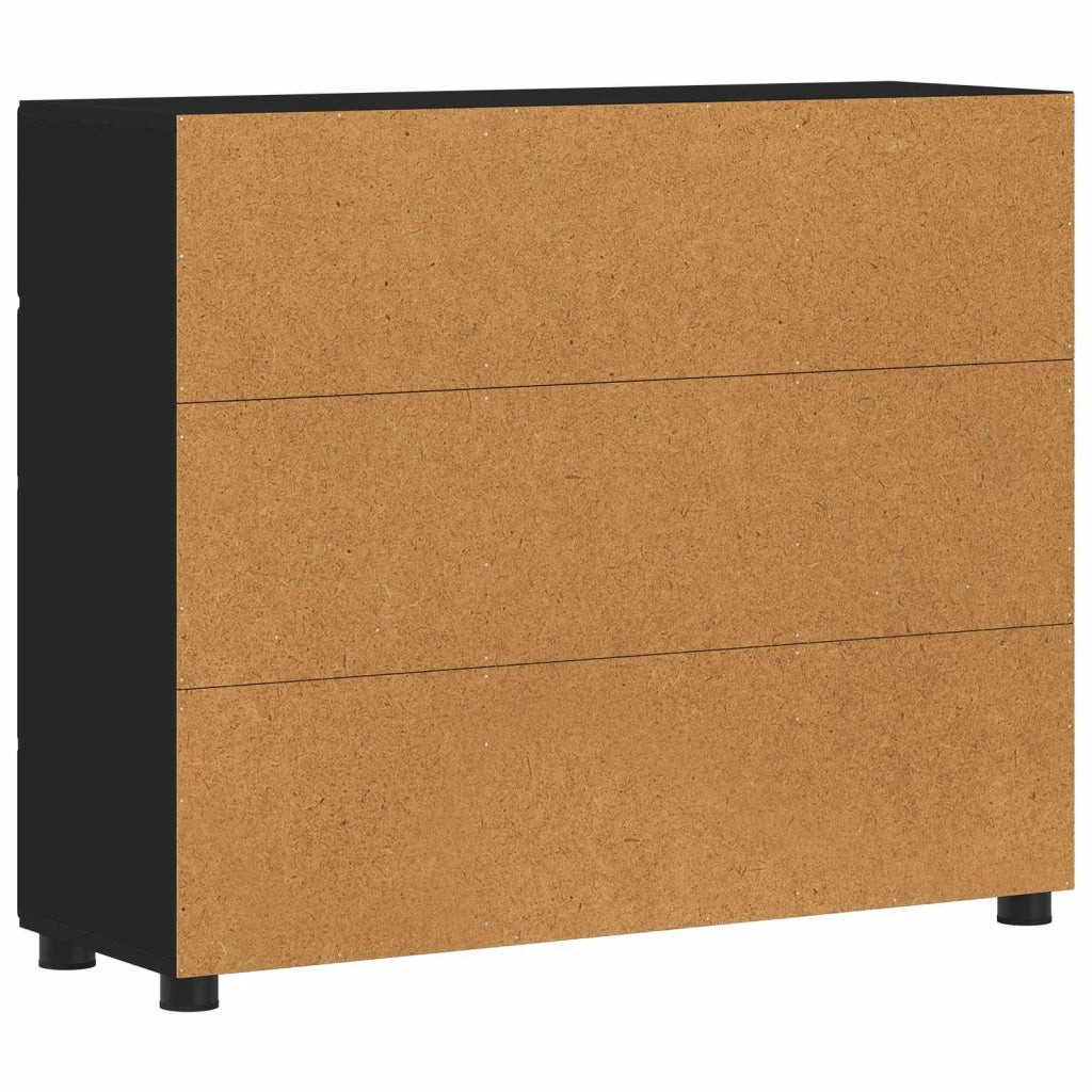 Credenza FLORIN Nero 88,5 x 30,5 x 73 cm Legno multistrato 880312