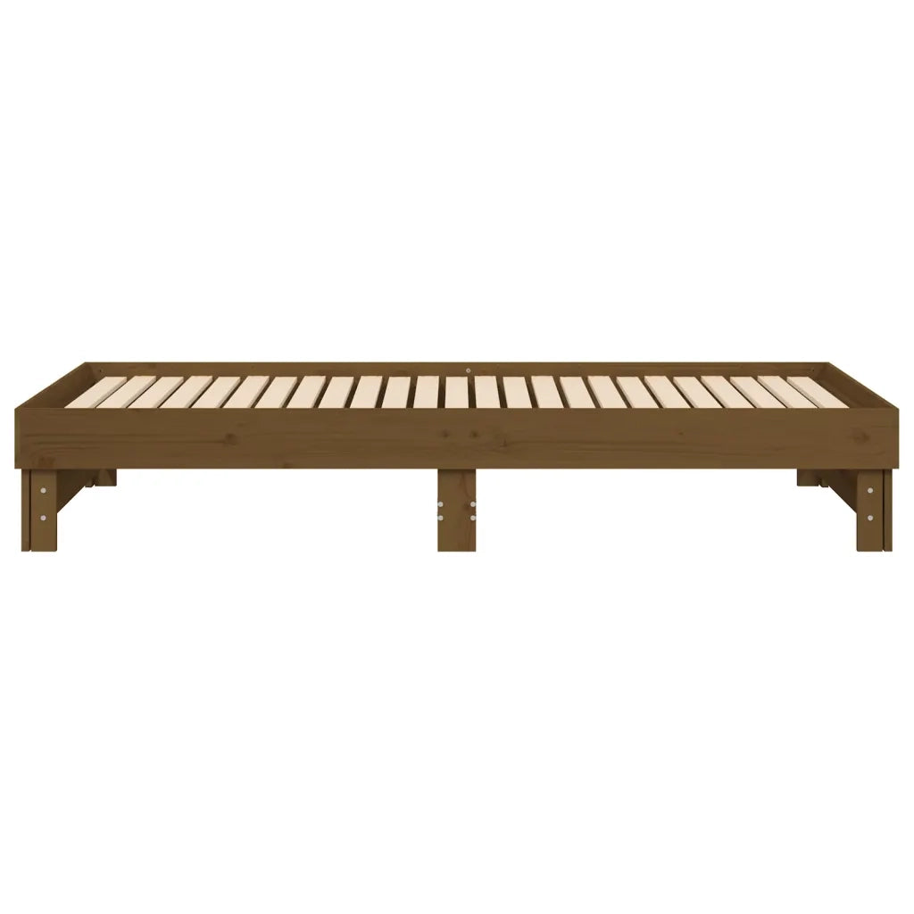 Letto da camera | Dormeuse Estraibile Ambra 2x(100x200) cm Legno Massello di Pino