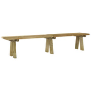 Panca da giardino mobili da giardino per esterni terrazza 220 x 38 x 45 cm legno di pino massiccio impregnato 02_0011302