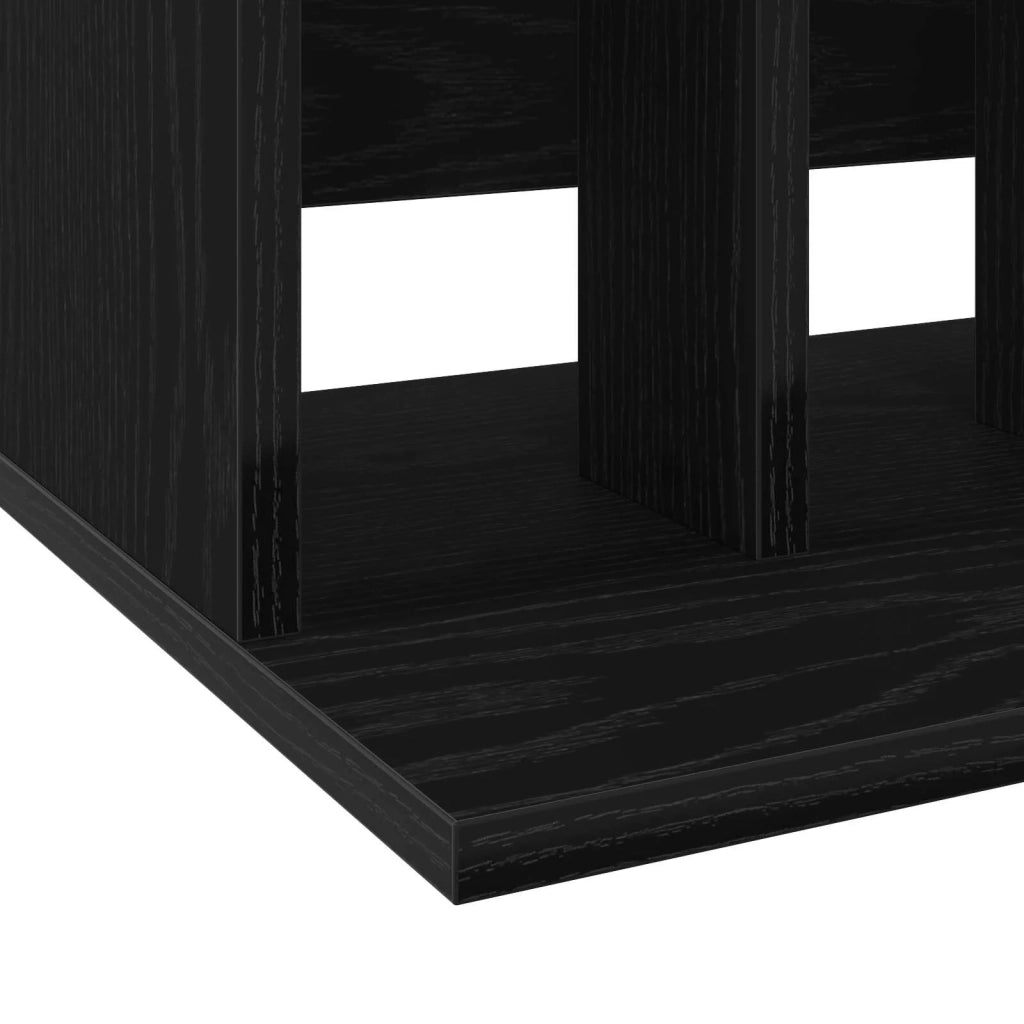 Storage per dischi in vinile Rovere Nero 42 x 33 x 36 cm 8012835