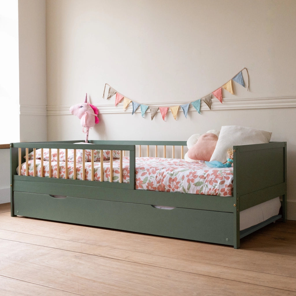 Letto a scomparsa per bambini 190x90cm verde ADAM