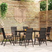 Set da Pranzo da Giardino 7 pz Nero 3099122