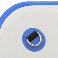 Tappeto Galleggiante Gonfiabile Blu e Bianco 300x200x15 cm cod mxl 61916