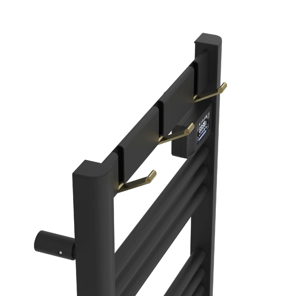 Scaldasalviette elettrico con radiatore 105 x 50 cm 500 watt nero 03_0010759