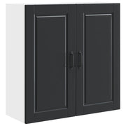 Mobile da cucina moderno da parete con pratico spazio di archiviazione 80 x 31 x 80 cm legno ingegnerizzato nero 02_0054399