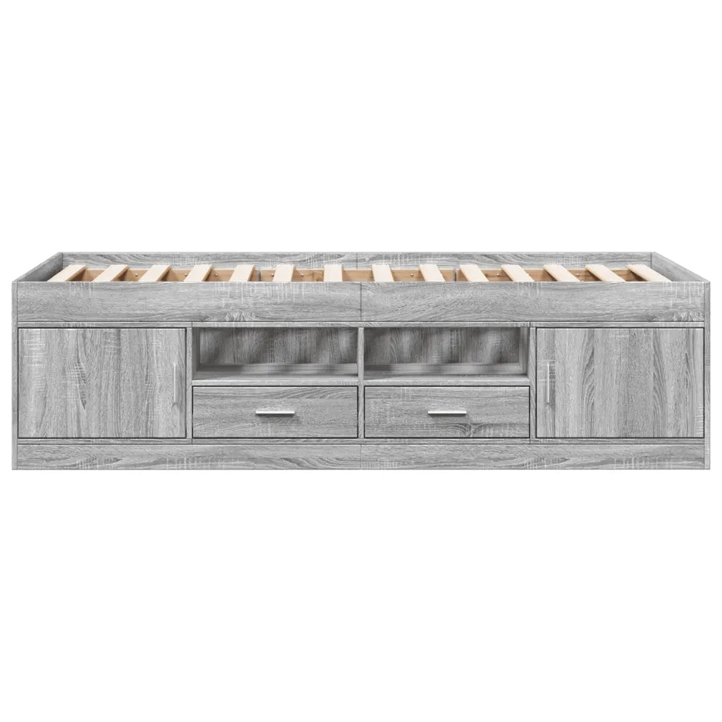 Divano Letto con Cassetti senza Materasso 90x190 cm 3280256