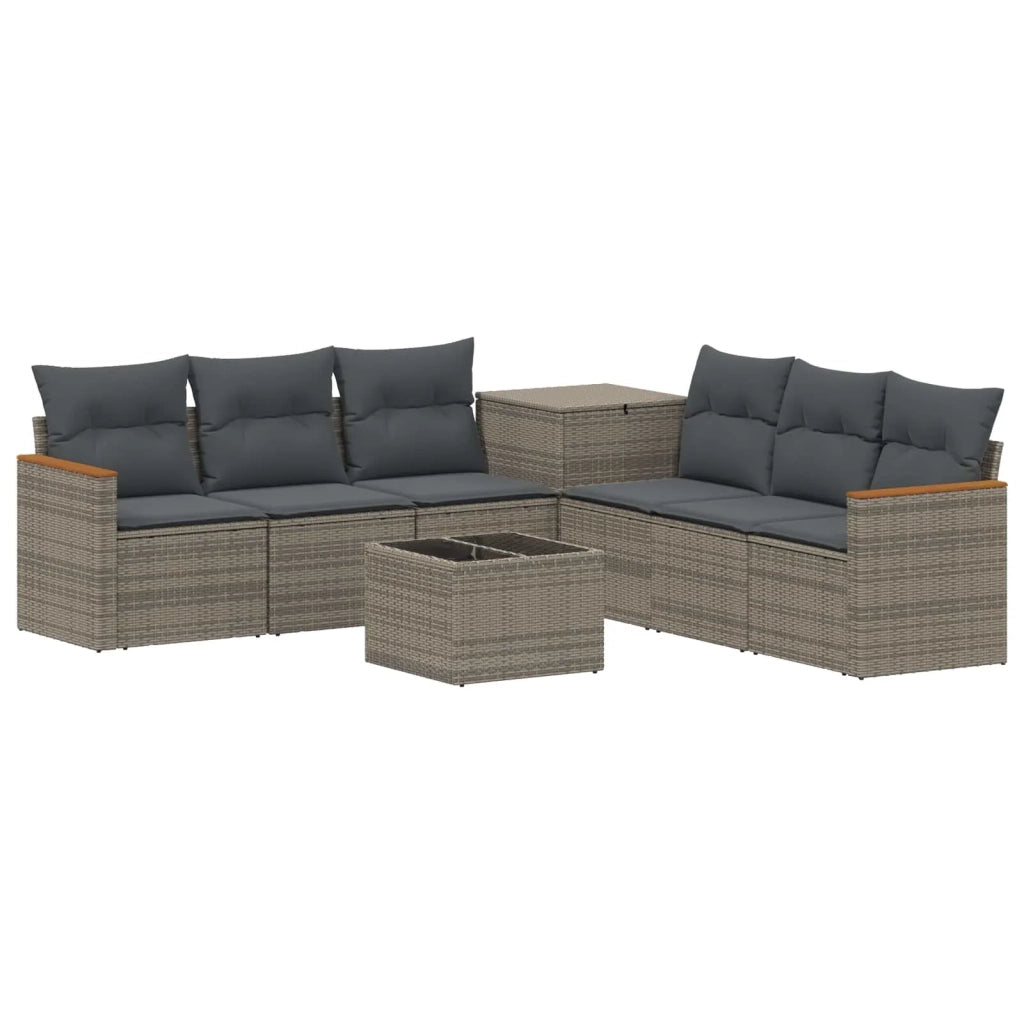 Set di divani 8 pz Grigio e Grigio Scuro 3448542