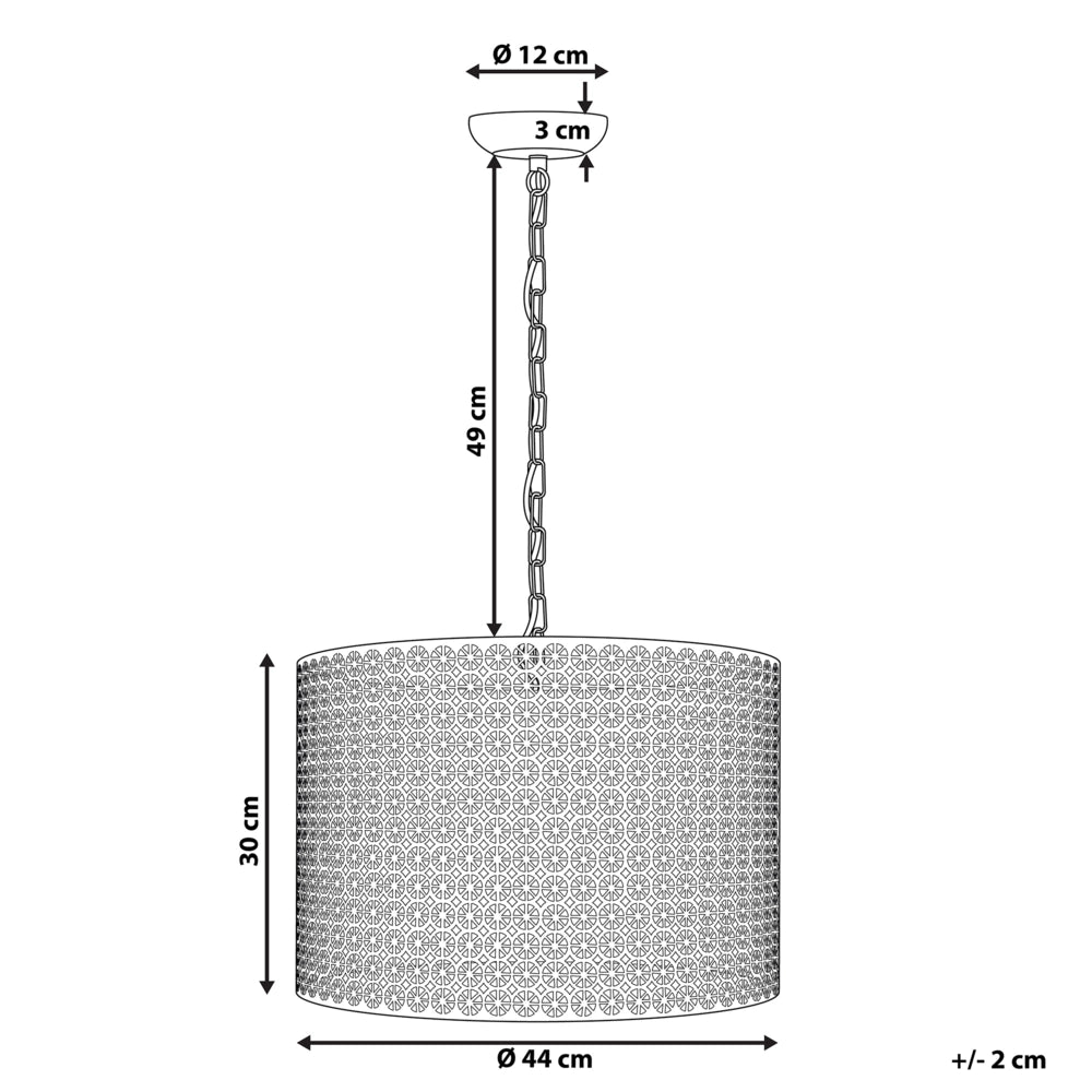 Lampada a Sospensione a Sospensione a Forma di Tamburo in Metallo Grigio con Paralume Tondo Cilindrico Novità Moderna