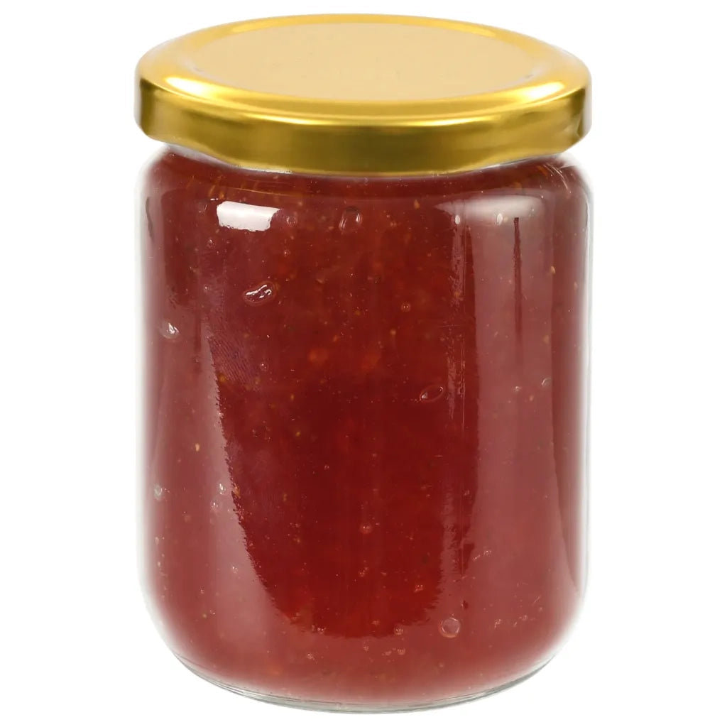 Vasi per Marmellata in Vetro Coperchio Oro 48 pz 230 ml CFW7171994