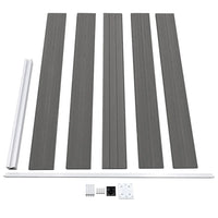 Pannello di Recinzione in WPC 175x105 cm Grigio cod mxl 6994