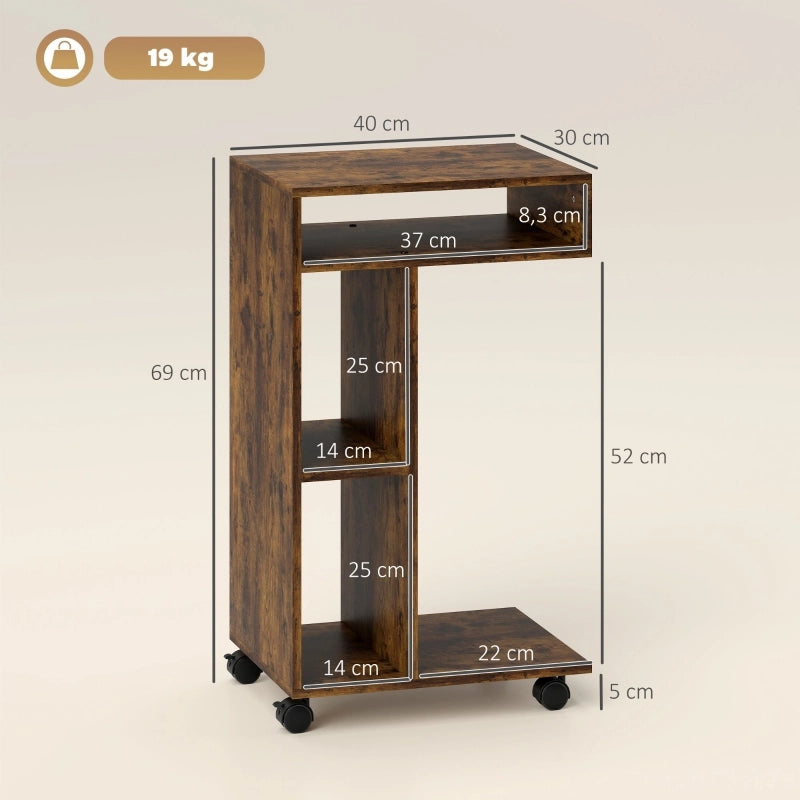 TAVOLINO C-forme 40 x 30 x 69 cm Marrone rustico