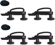 U-Bolts per Dakkoffer - 4 pezzi - U-Bolt klemme universali per Dakkoffer - Kit di fissaggio per Dakkoffer autobus - Accessori Dakkoffer con 8 viti di serraggio da 8 mm e 2 strisce di adesivo