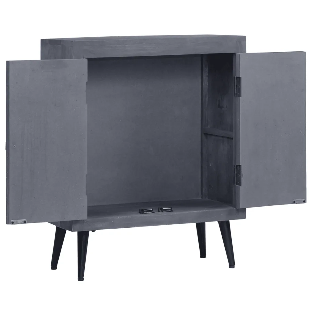 Credenza-Buffet-Armadio da cucina in Legno Massello di Mango 60x30x76 cm