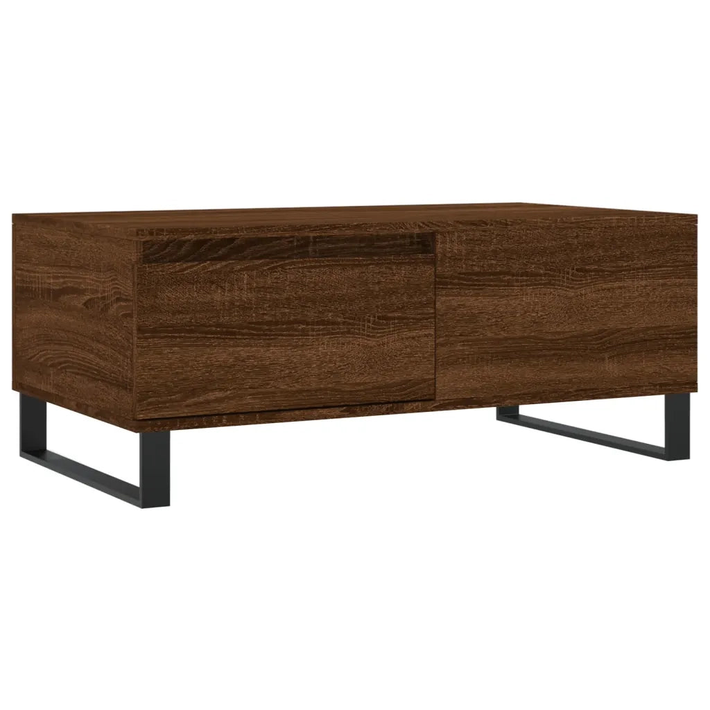 Tavolino da salotto | Tavolino da caff¨¨ | Tavolino da Soggiorno Rovere Marrone 90x50x36,5 cm in Multistrato